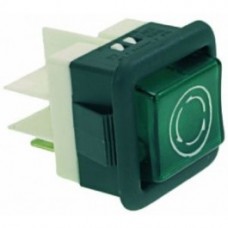 Lampa dreptunghiulara de semnalizare,27,8x25mm,24V,culoare:verde #345856